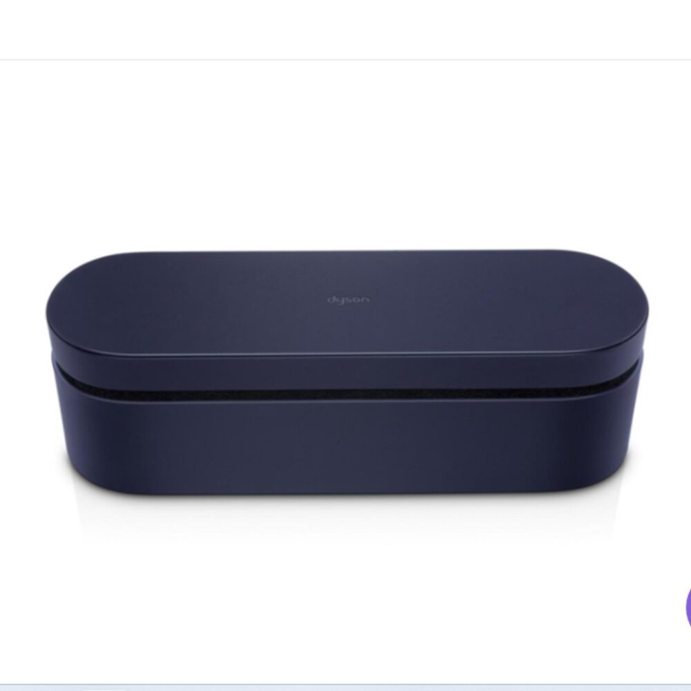 Dyson Corrale leather presentation case dark navy blue